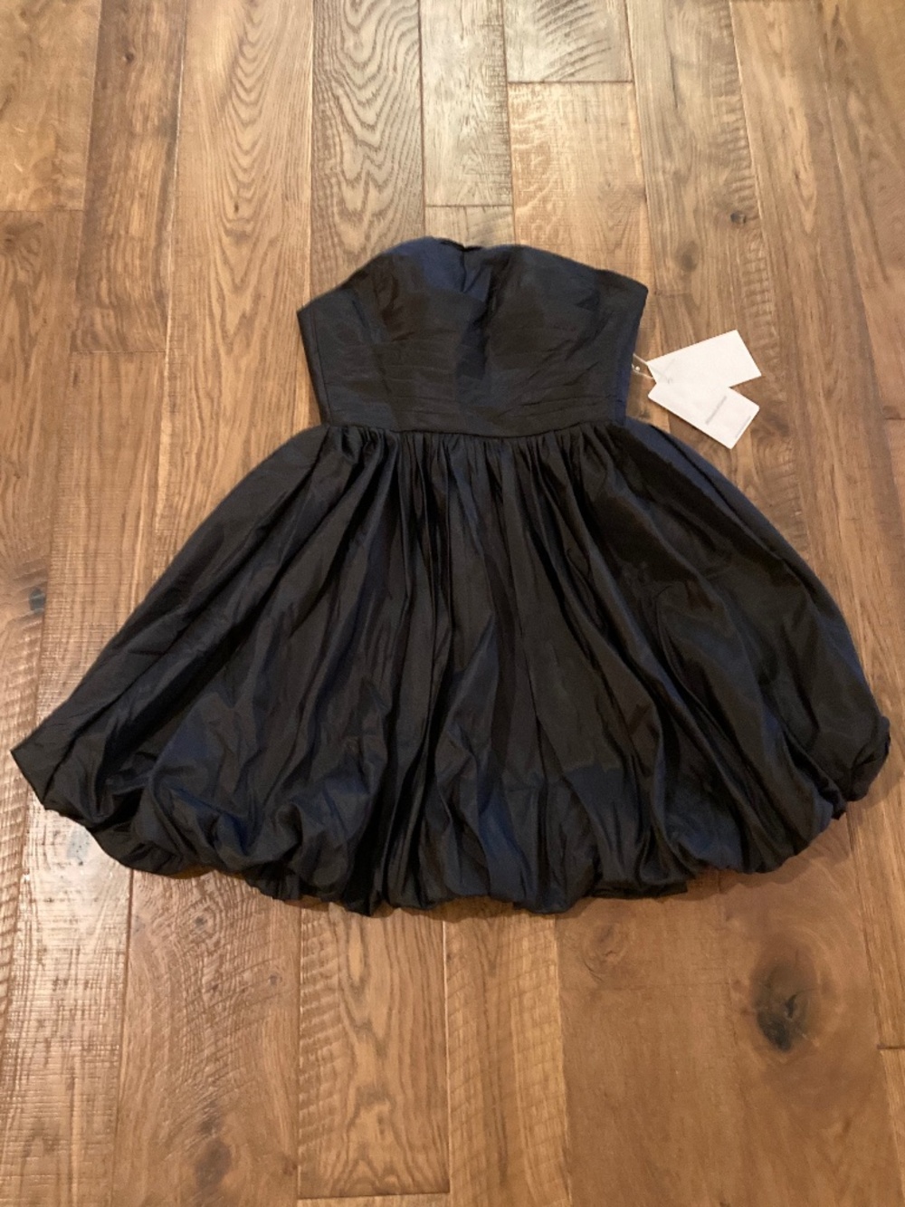 NWT Witness of Love Short Strapless Dress with Puff Hem and Corset Back SZ 0